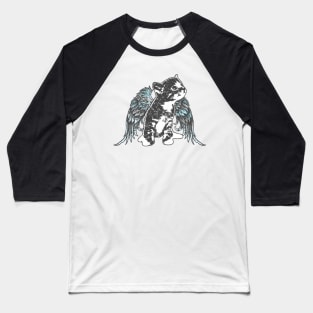 Angel Kitten Baseball T-Shirt